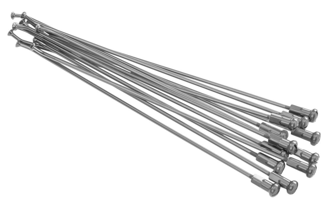 Kite Achterwiel spakenset Zilver met Zilver nippels voor alle Kite naven 19"
