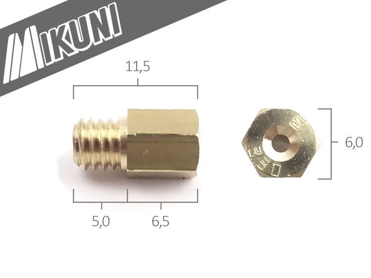 Mikuni Originele Hoofdsproeier maat 540 / Mikuni VM TM TMX carburateur