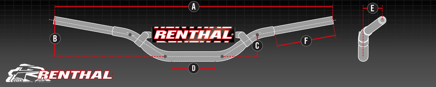 Renthal Stuur Goud 673 Fatbar Lampkin Trials 28,6mm