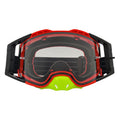 BRAAP Crossbril Zwart met Rood frame en blanke lens