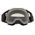 BRAAP Crossbril Zwart met Wit frame en blanke lens