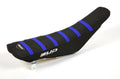 BUD zadelovertrek Zwart / Zwart met Blauwe lijnen Yamaha YZ 125/250 2022